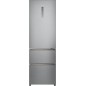 RÉFRIGÉRATEUR COMBINÉ HAIER CLASSE E 348 LITRES 40 DECIBELS NOFROST INOX HTR5619ENMG