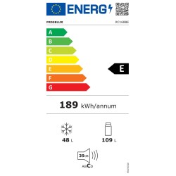 RÉFRIGÉRATEUR COMBINÉ FRIGELUX CLASSE E 157 LITRES 39 DECIBELS STATIQUE BLANC