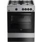 CUISINIÈRE TOUT GAZ BEKO 60CM INOX