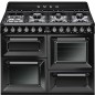 PIANO DE CUISSON MIXTE SMEG MULTI-FOUR 110CM NOIR VAPOR CLEAN