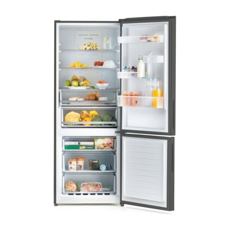 REFRIGERATEUR COMBINE HOOVER NOFROST INOX CLASSE E 70CM HMNV7184DXTN