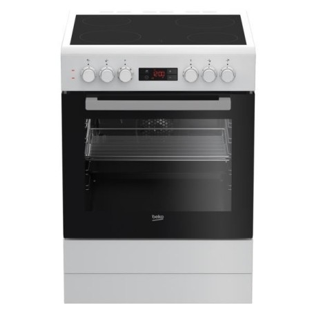 Cuisinière vitrocéramique 60 CM POSE LIBRE BEKO - 4 FOYERS RADIANT- FSE67300WCS