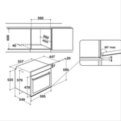 INDESIT Four encastrable nettoyage catalyse IFW5844CIX