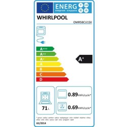 WHIRLPOOL Four encastrable nettoyage catalyse OMR58CU1SX