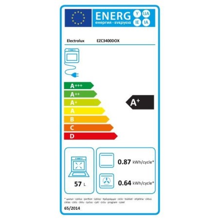 ELECTROLUX Four encastrable nettoyage pyrolyse EZC3400DOX