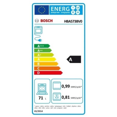 BOSCH Four encastrable nettoyage pyrolyse HBA573BV0