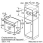 SIEMENS Four encastrable nettoyage pyrolyse HB578A0S6