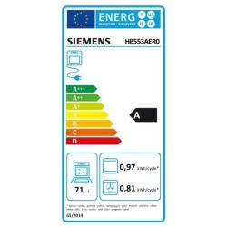 SIEMENS Four encastrable nettoyage EcoClean HB553AER0