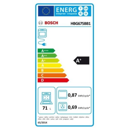 BOSCH Four encastrable nettoyage pyrolyse HBG675BB1