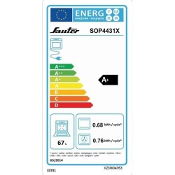 FOUR ENCASTRABLE PYROLYSE 64 Litres SAUTER SmartAssist • Gril Saveur • Soft Close SOP4431X