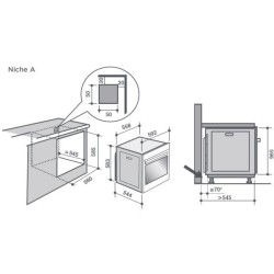 DE DIETRICH Four encastrable nettoyage pyrolyse DOP8360W