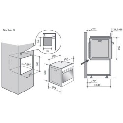 DE DIETRICH Four encastrable nettoyage pyrolyse DOP8360W