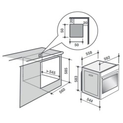 SAUTER Four encastrable nettoyage pyrolyse SOP6615LX