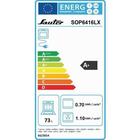 SAUTER Four encastrable nettoyage pyrolyse SOP6416LX