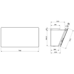 ROBLIN Hotte décorative murale 5630306