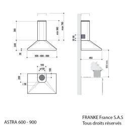 ROBLIN Hotte décorative murale 5104002