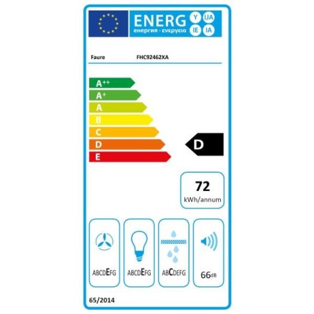 FAURE Hotte décorative murale FHC92462XA