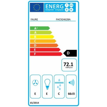 FAURE Hotte décorative murale FHC92462BA