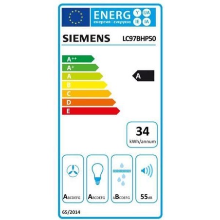 SIEMENS Hotte décorative murale LC97BHP50