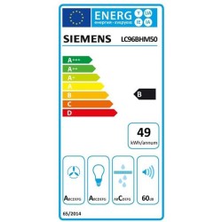 SIEMENS Hotte décorative murale LC96BHM50