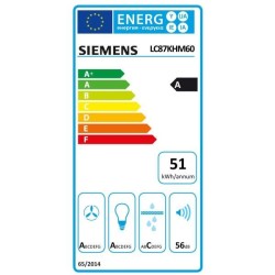 SIEMENS Hotte décorative murale LC87KHM60