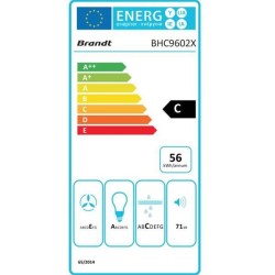 BRANDT Hotte visière BHC9602X