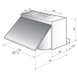 DE DIETRICH Hotte escamotable DHE1146A
