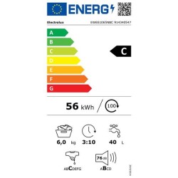 ELECTROLUX Lave-linge faible profondeur EW6S1065NBC