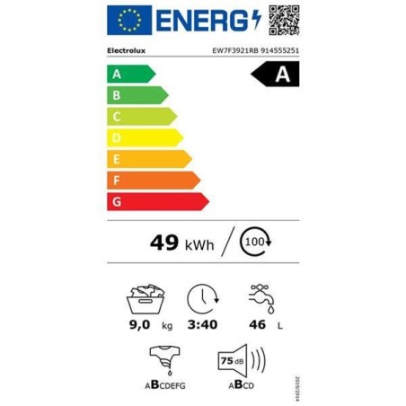 ELECTROLUX Lave-linge frontal EW7F3921RB