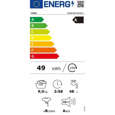 HAIER Lave-linge frontal HW90G-BD14979UFR