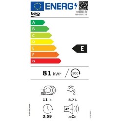 BEKO Lave-vaisselle Tout-intégrable KDIS28122