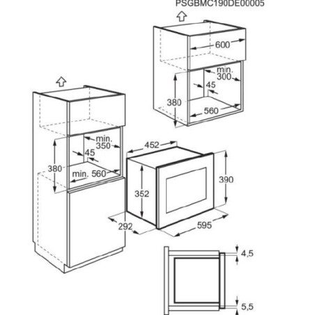 FAURE Micro-ondes solo FMSN5SX