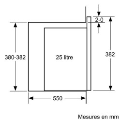 BOSCH Micro-ondes solo BFL550MS0