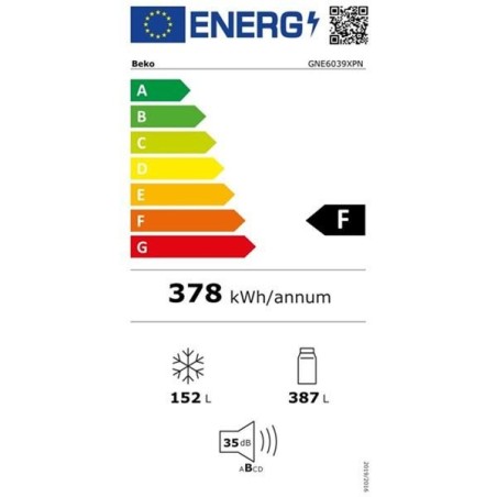 BEKO Réfrigérateur multiportes GNE6039XPN