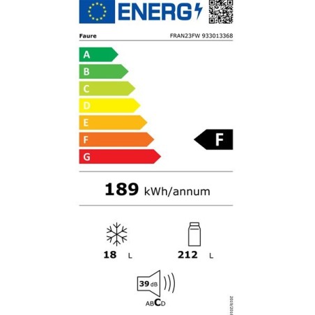 FAURE Réfrigérateur 1 porte 4 étoiles FRAN23FW