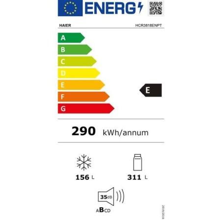 REFRIGERATEUR MULTIPORTE HAIER 467 Litres ( 311/156) NO-FROST Air Surround • Super Cool • Super Freeze HCR3818ENPT