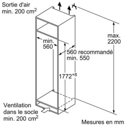 NEFF Réfrigérateur intégrable 1 porte 4 étoiles KI2822SF0