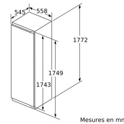 SIEMENS Réfrigérateur intégrable 1 porte 4 étoiles KI82LADF0