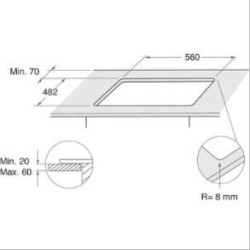 WHIRLPOOL Table de cuisson gaz GOB616NB