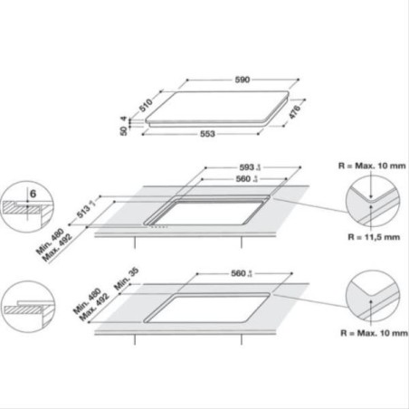 WHIRLPOOL Table induction WSQ2160NE