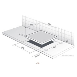 DE DIETRICH Table vitrocéramique DPV7650B