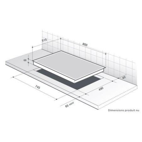 DE DIETRICH Table induction DPI7870X