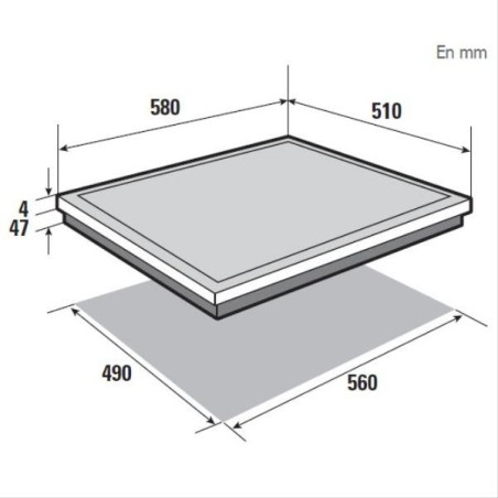 BRANDT Table vitrocéramique BPV6420B