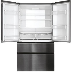 Réfrigérateur multi-portes sur pied Haier HB17FPAAA 70 cm finition acier  inoxydable