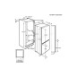 Réfrigérateur / Congélateur combiné 268L Encastrable AEG SCB618F3LS