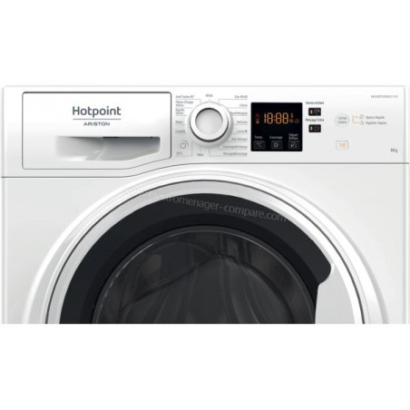 lave-linge Hublot 8kg 1400tr HOTPOINT NSH844CWWFRN