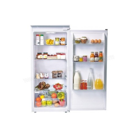 REFRIGERATEUR-CANDY-CIL220EE/N-ENCASTRABLE H122,5 x L56 x P55-ARMOIRE-1 PORTE-FROID STATIQUE-197 L-TOUT UTILE-