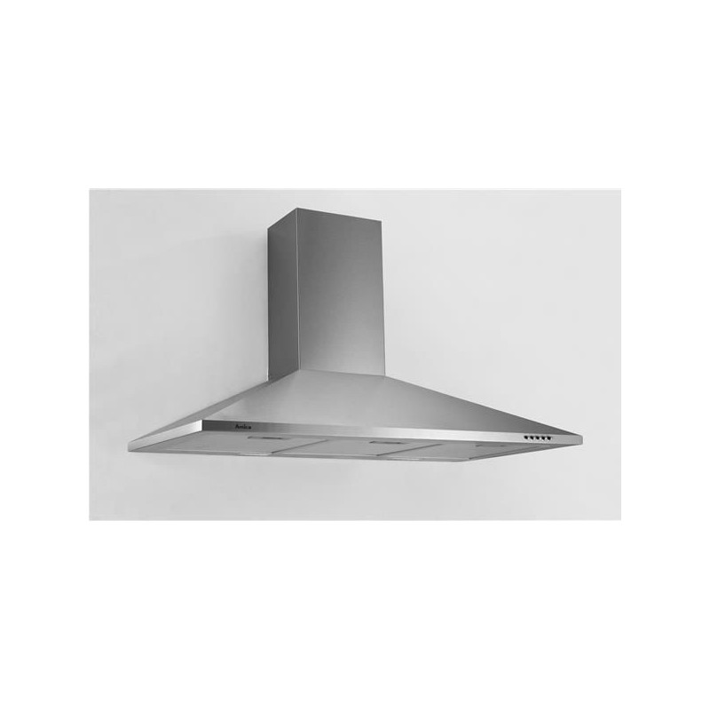 HOTTE DECORATIVE  PYRAMIDALE 90 CM INOX AMICA AH3419