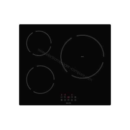 TABLE DE CUISSON INDUCTION AMICA 60 CM 3 FOYERS 6200 WATTS AI3531