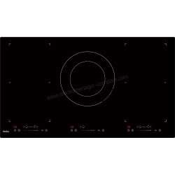 TABLE DE CUISSON INDUCTION AMICA 90 CM 5 FOYERS ZONE COMBINEE 10800 WATTS AI9557